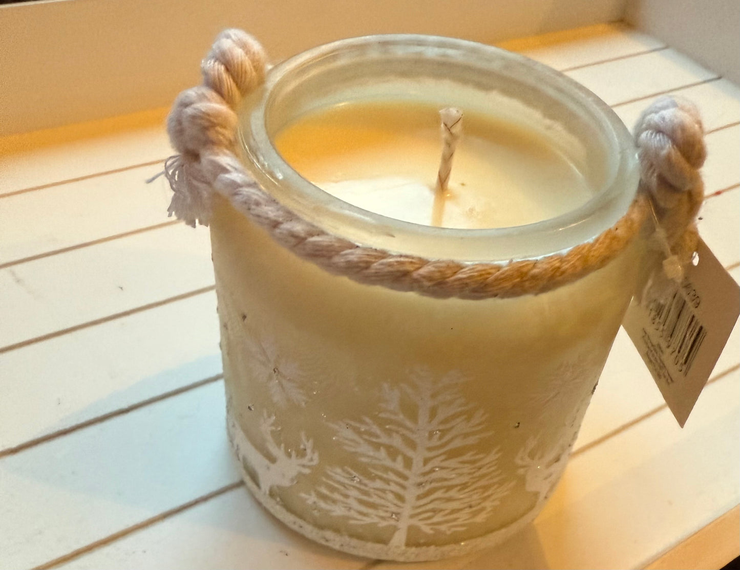 Large Glitter Decor Candle