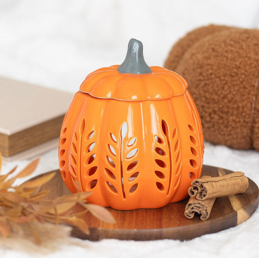 Orange Leaf Cut Out Pumpkin