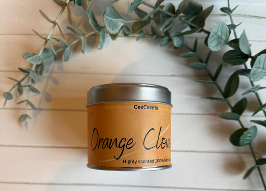 Orange Clove Tin Candle