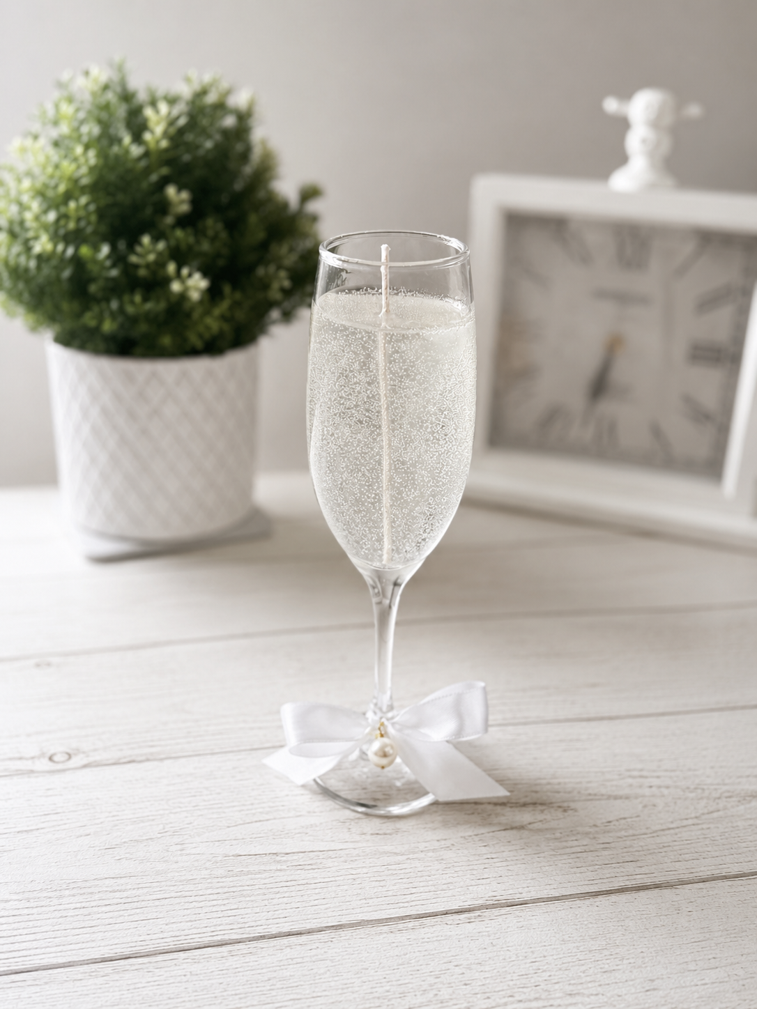 Champagne Candle glass