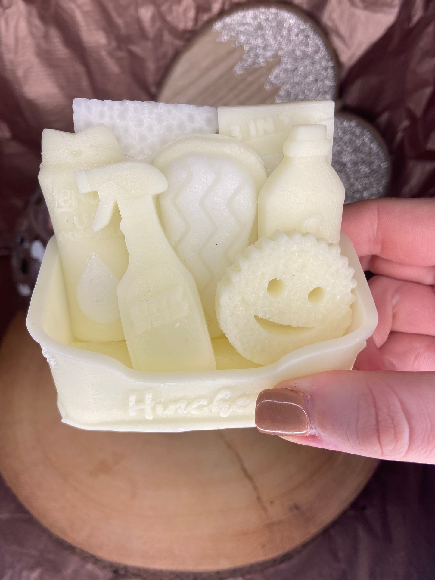 Mrs Hinch Caddy wax set - Daffodil and Vanilla Flower