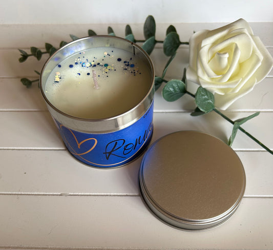 Romance Tin Candle