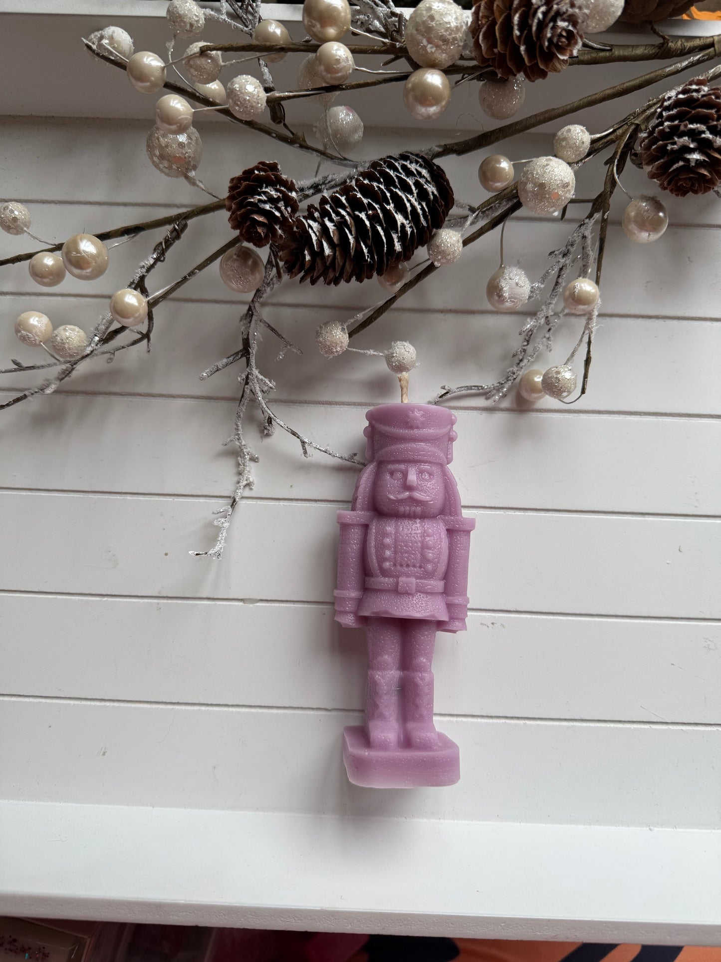 Lilac Nutcracker Candle