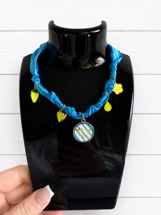 Blue Lemon Necklace