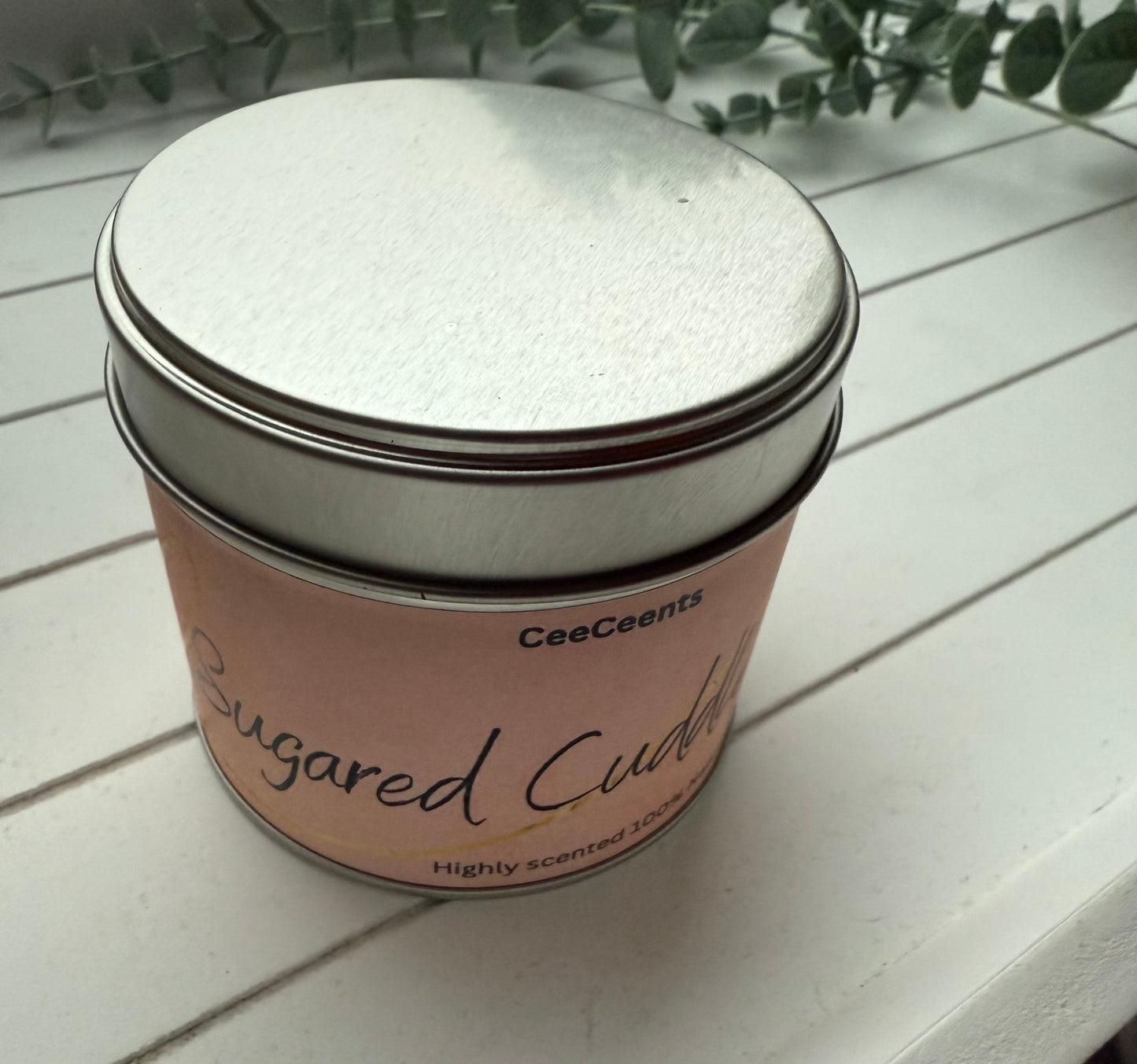 Sugared Cuddles Tin Candle