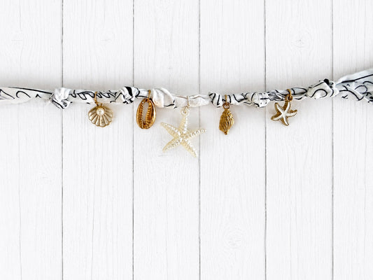 White Shell Bandana Necklace