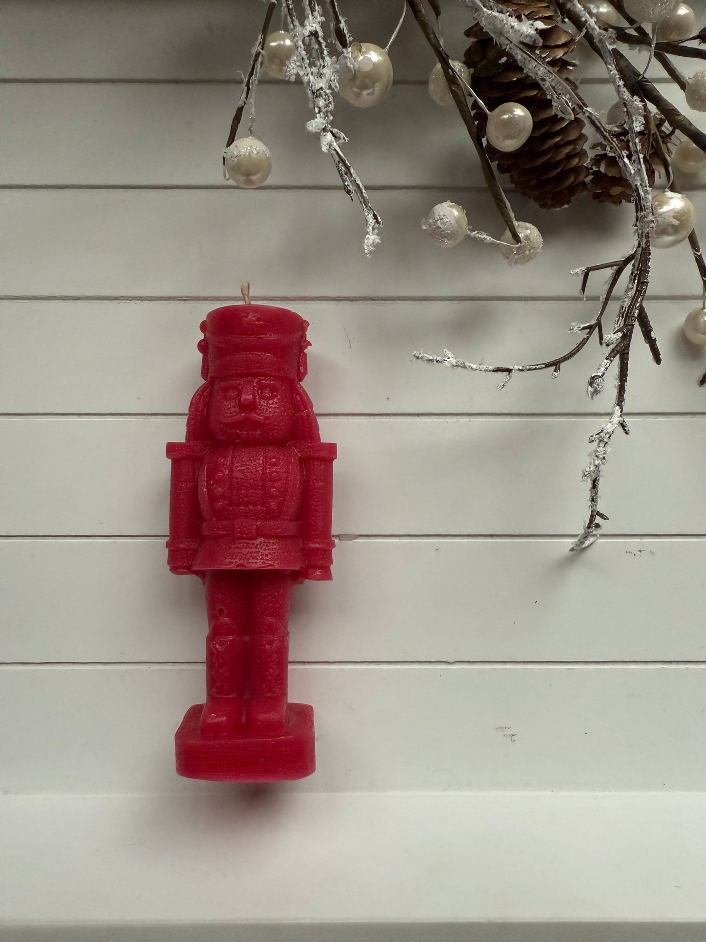 Red Nutcracker Candle