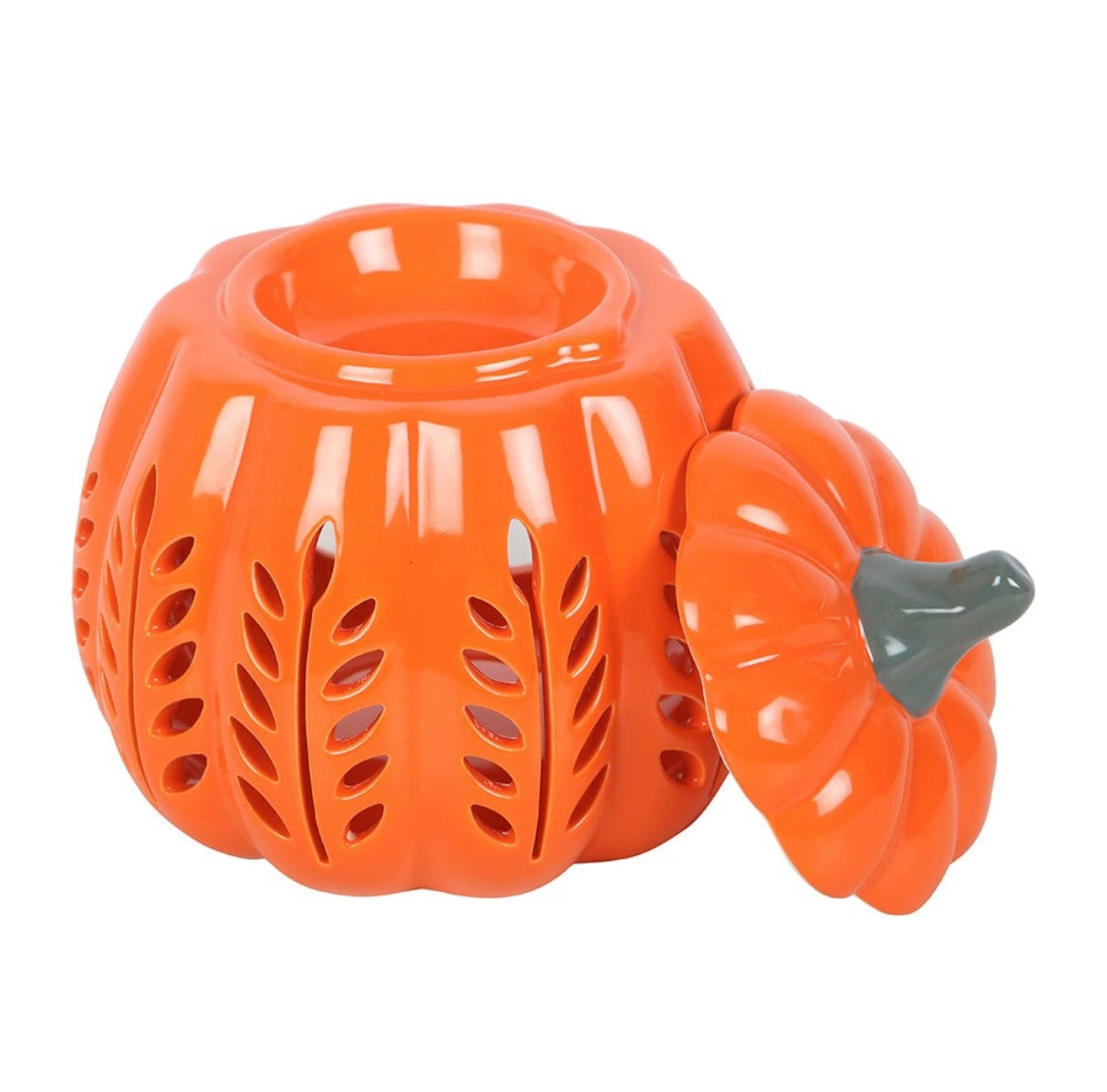 Orange Leaf Cut Out Pumpkin