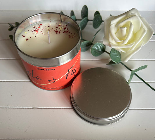 Apple & Fig Tin Candle