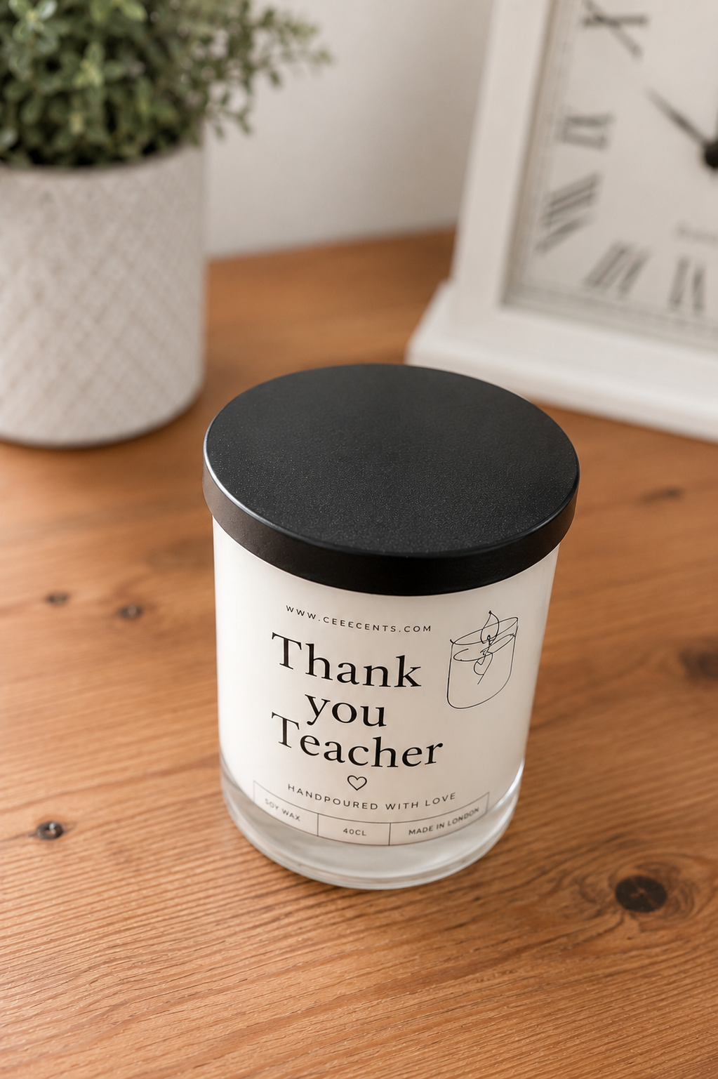 Thank you teacher 30cl candle
