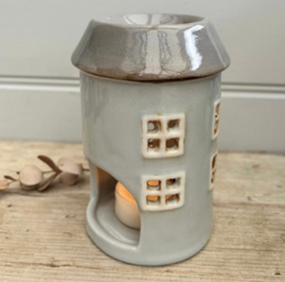 Grey Pottery House Wax Burner