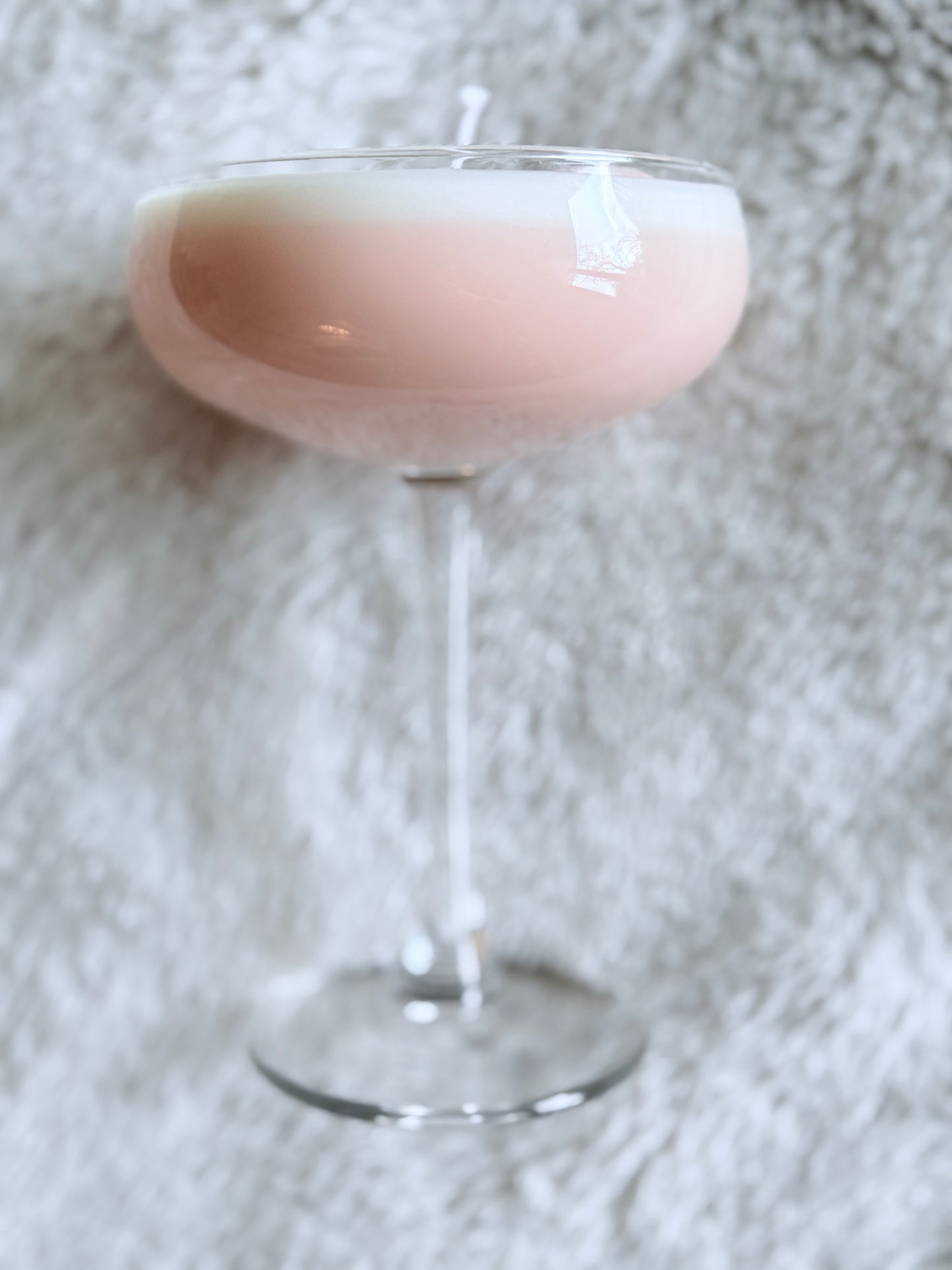 Peachy Sparkling Wine Martini Candle