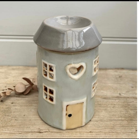 Grey Pottery House Wax Burner