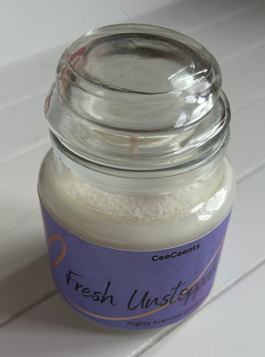 Fresh unstoppables Jar Candle