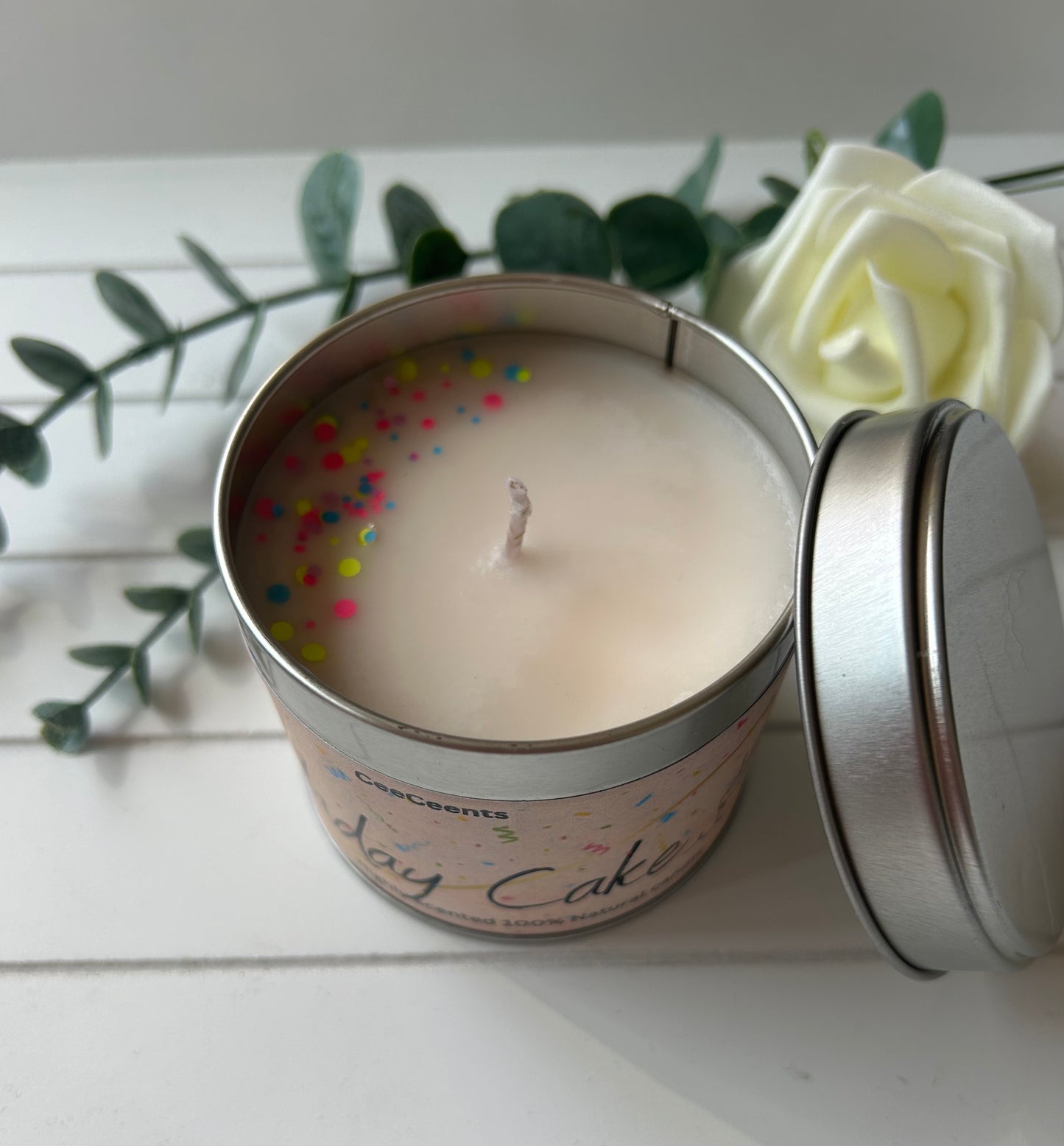 Birthday Cake Tin Candle