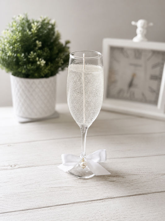 Champagne Candle glass