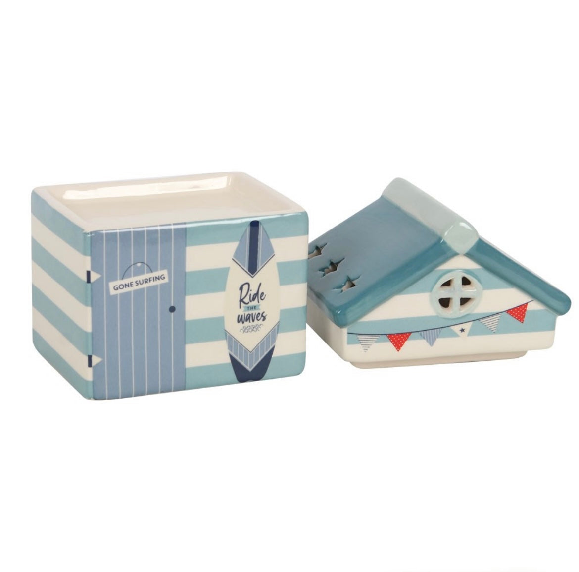 Beach hut wax burner