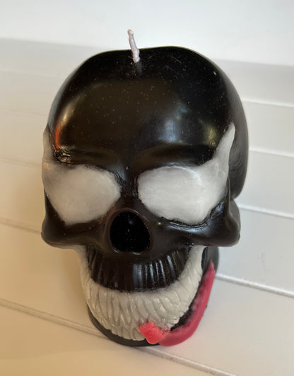 Venom skull candle